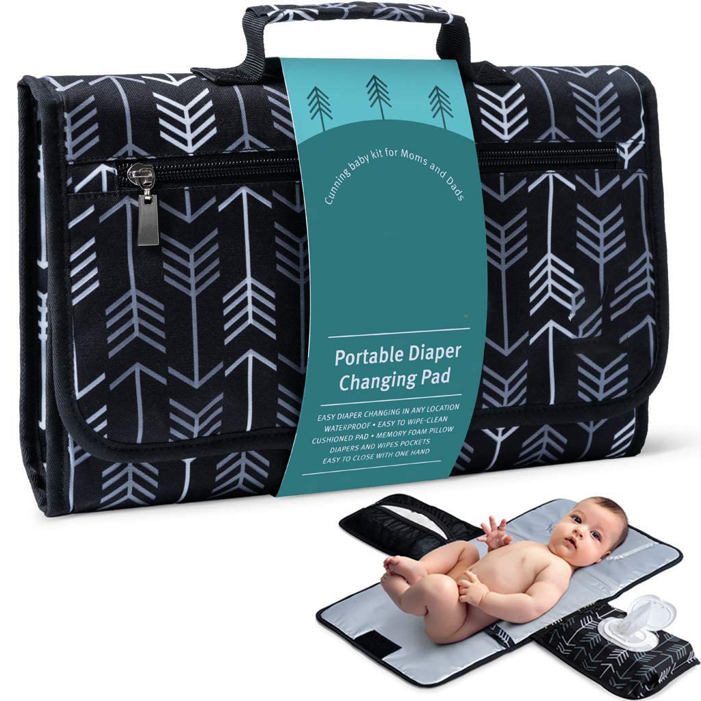 SNOWIE SOFT Baby Changing Pad, Portable Changing Pad for Baby Diaper Bag or Changing Table Pad. One-Hand Diaper Change Pad. Baby Shower Gifts, Newborn Baby Essentials, Unisex Baby Stuff SNOWIE SOFT Baby Changing Pad, Portable Changing Pad for Baby Diaper Bag or Changing Table Pad. One-Hand Diaper Change Pad. Baby Shower Gifts, Newborn Baby Essentials, Unisex Baby Stuff